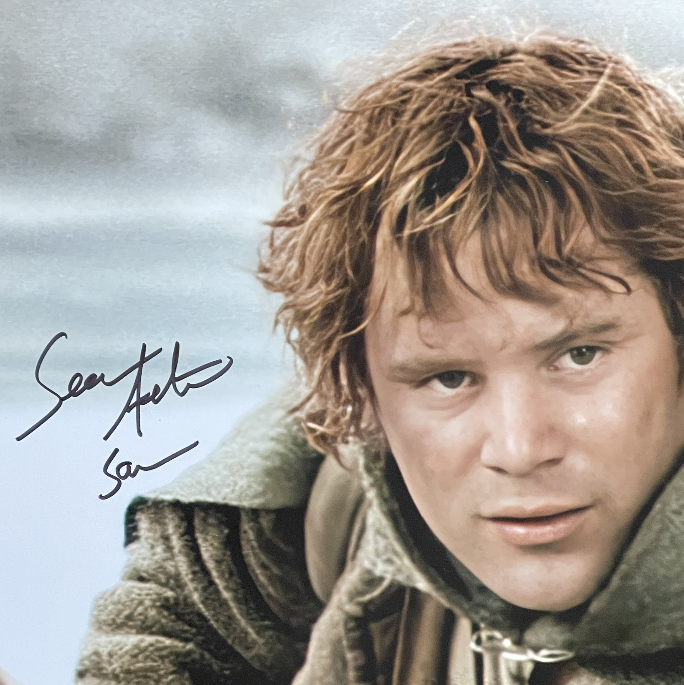 Sean Astin Elijah Wood Signed Lord of the Rings 16x20 Photo